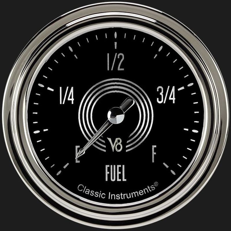 Classic Instruments V8 Speedster 2 5/8″ Fuel Gauge – Full Sweep