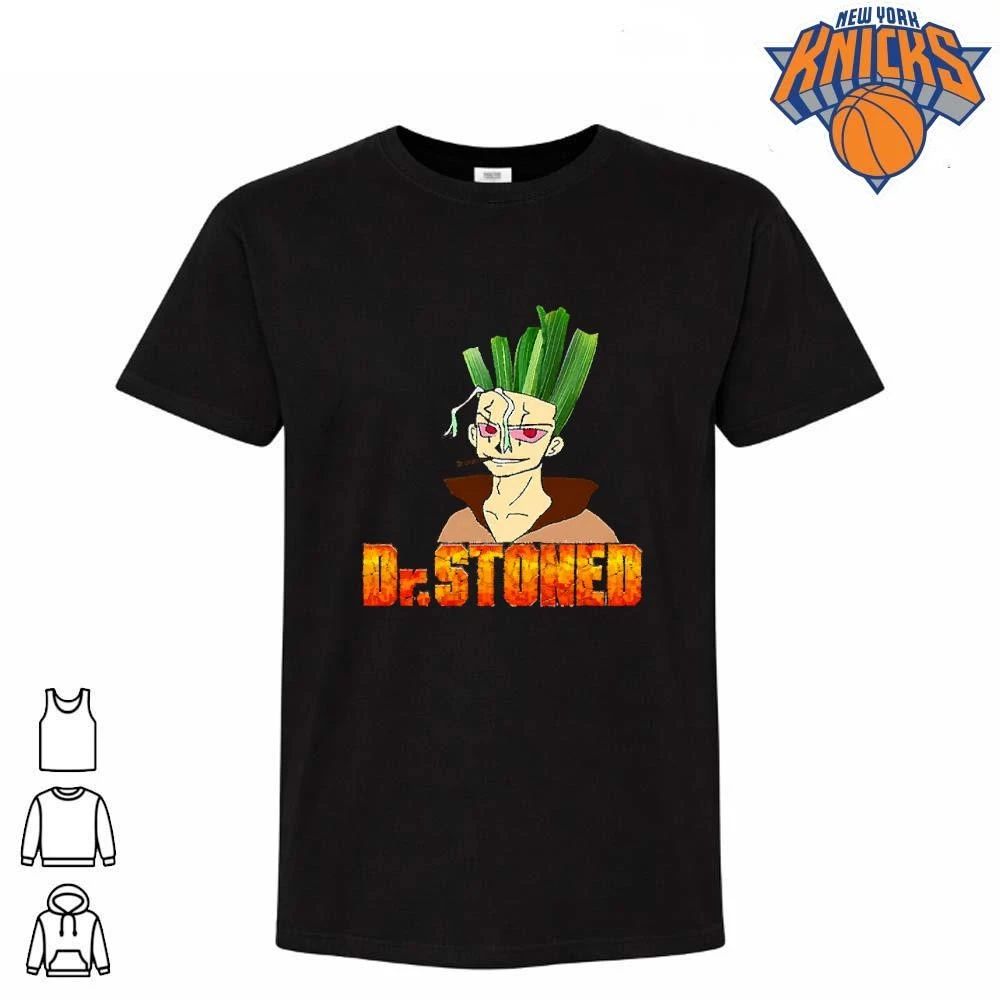 Funny Senku Ishigami Dr Stoned Weed Smoking Anime Parody shirt Unisex