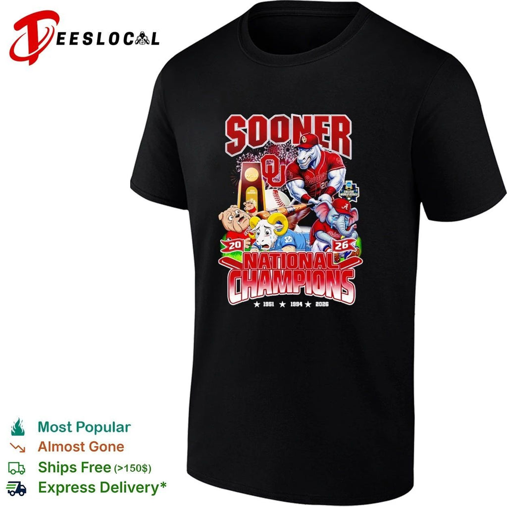 Sooner National Champions 1951 1994 2026 Unisex
