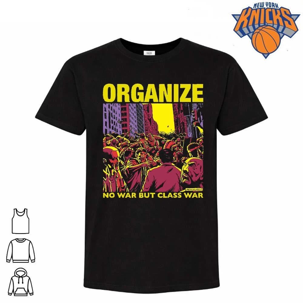 Organize No War But Class War Vintage Comic Protest Graphic shirt Unisex