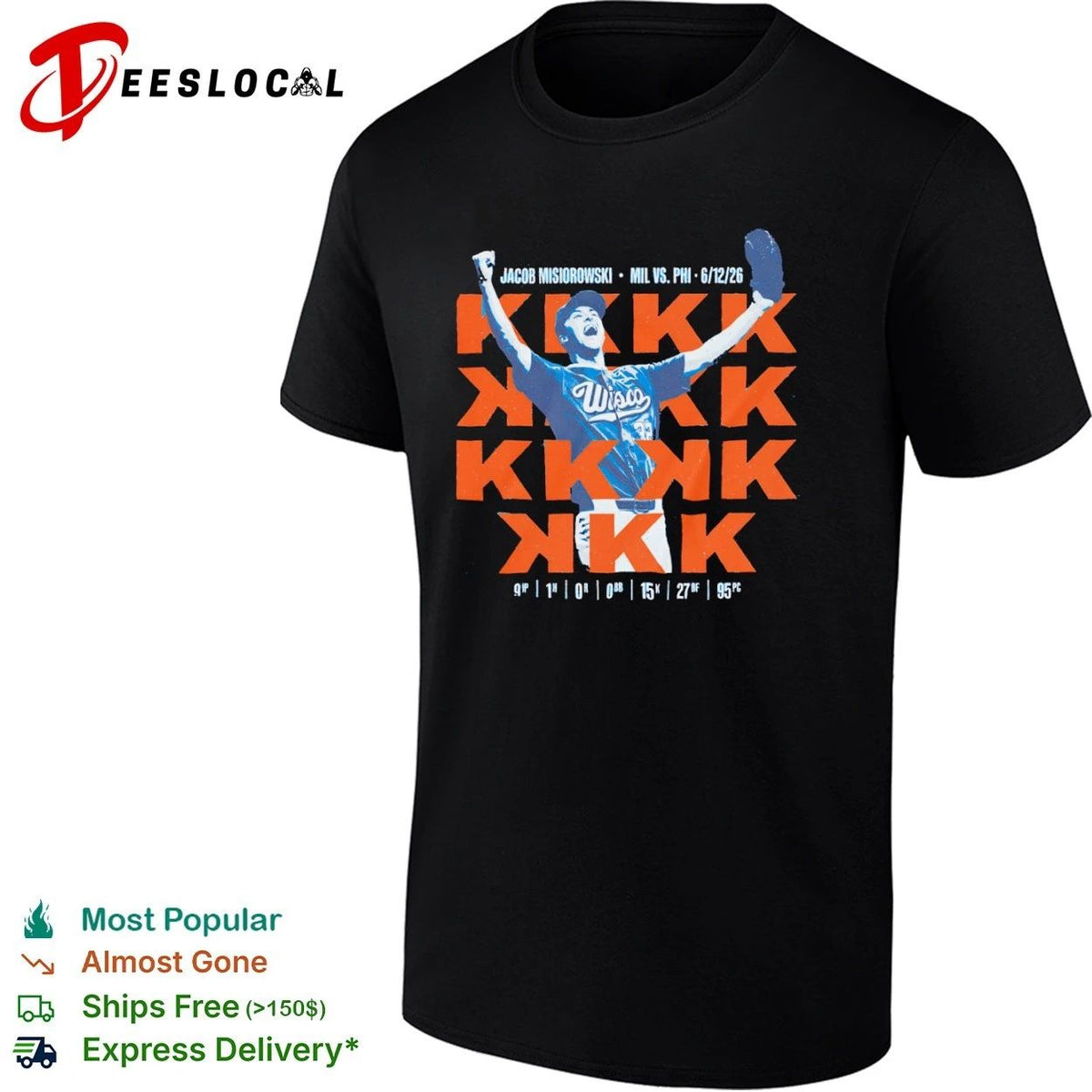 Jacob Misiorowski Milwaukee Brewers KKKKKKKKKKKKKKK Perfect Game Shirt Unisex