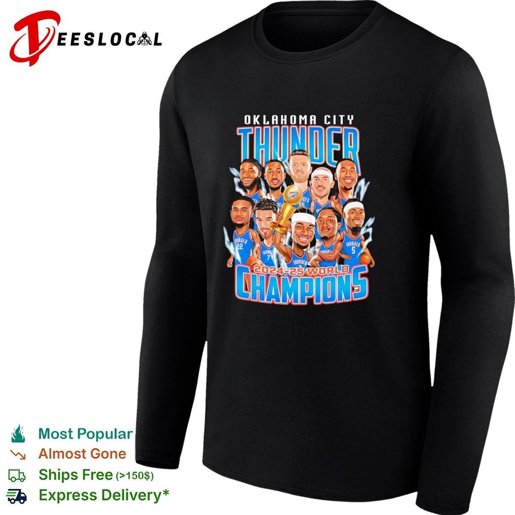 Oklahoma City Thunder 2024-25 World Champions Unisex