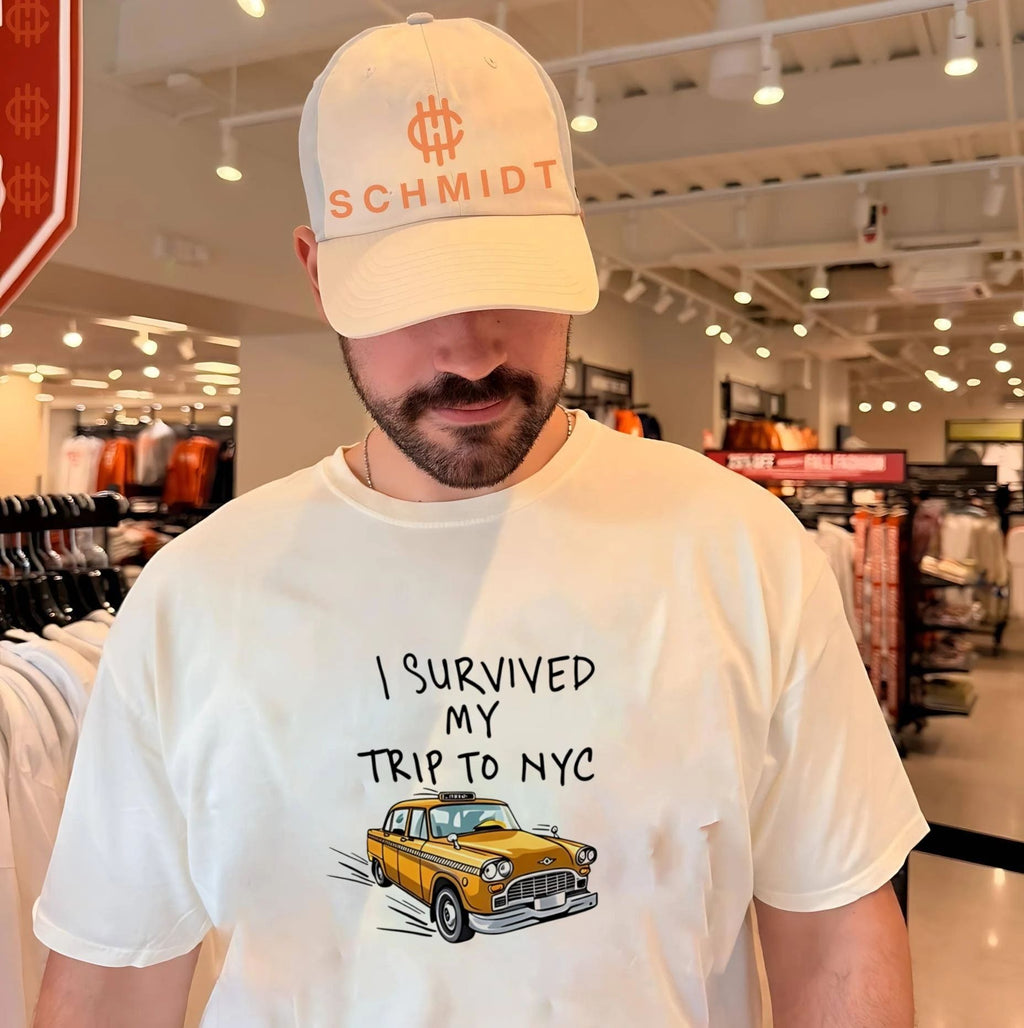 I Survived My Trip To NYC White car shirt Unisex