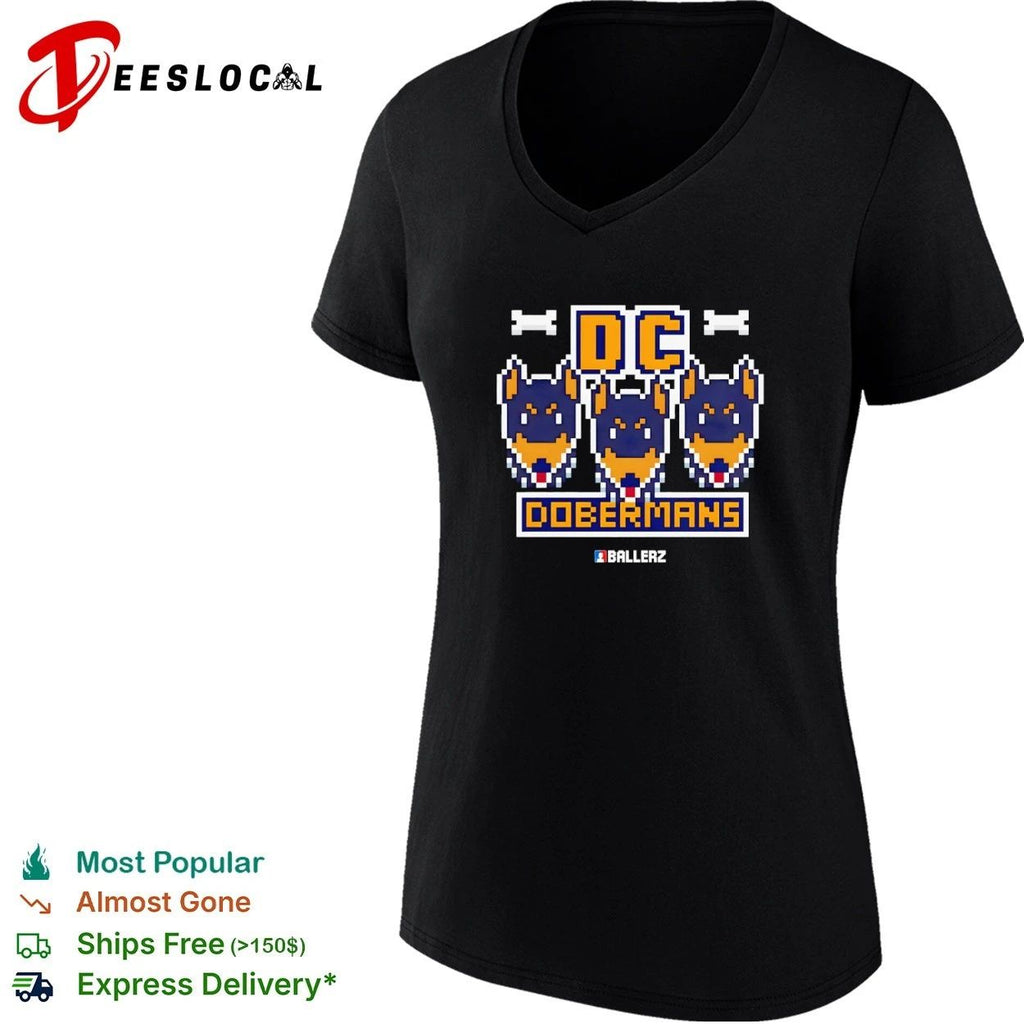 DC Dobermans Ballerz Doberman dog pixel art Unisex