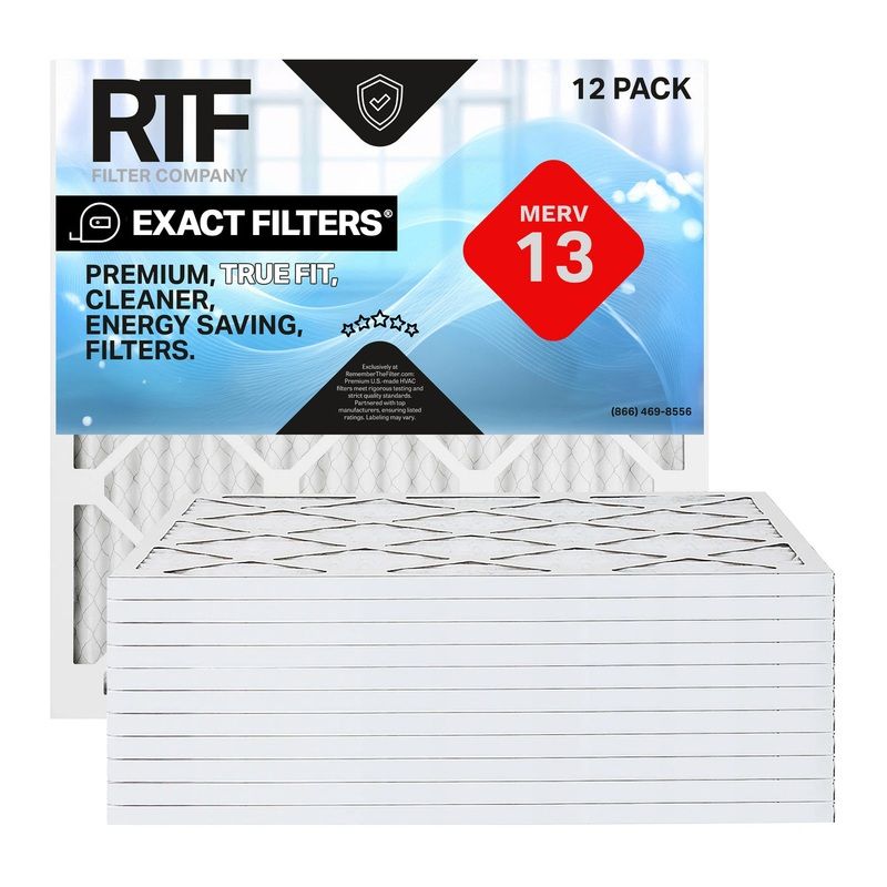 36-1/8×34-1/2×1 Exact Filters Pleated MERV 13 (12 pack)