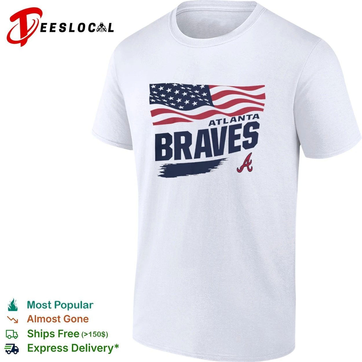 Atlanta Braves Waving Flag Atlanta Braves Unisex