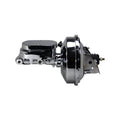 Leed Power Brake Booster 9″ 1-1/8″ Bore Flat Top Master Chrome 2F6