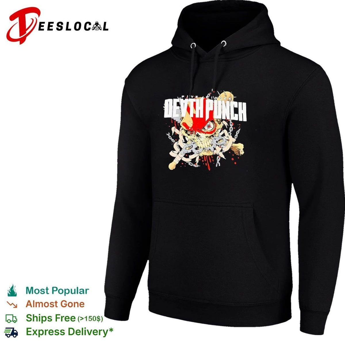 Five Finger Death Punch Skull with Brass Knuckles Unisex