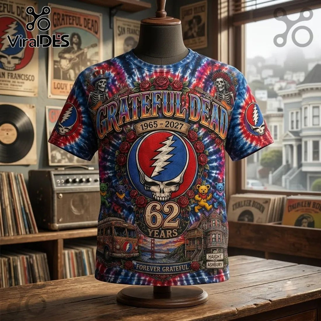 Grateful Dead Haight Ashbury 1965-2027 Anniversary Shirt