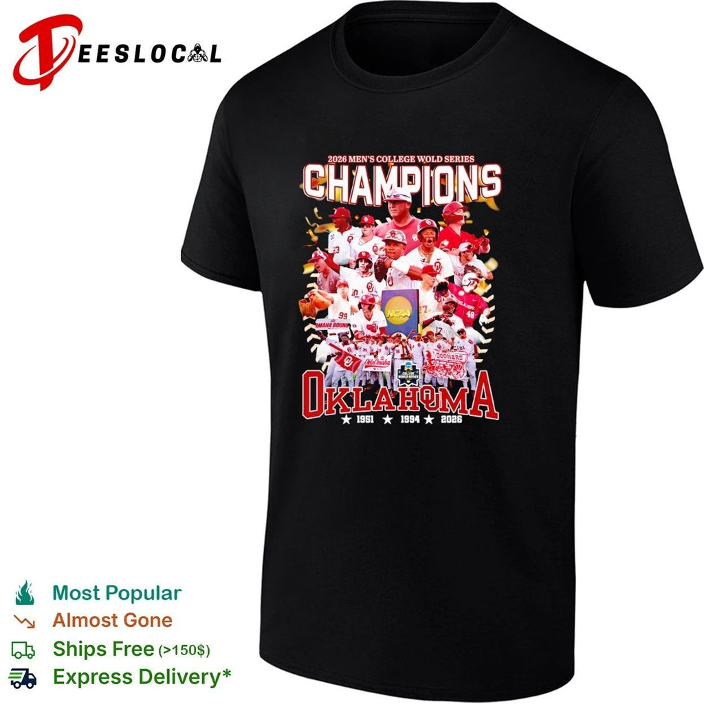 Oklahoma Sooners 2026 Men’s College World Series Champions Unisex