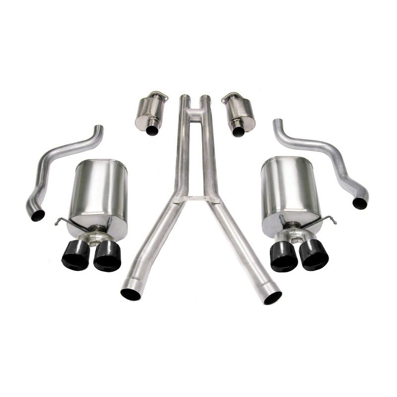 2.5in Cat-Back Dual Rear Exit with Twin 3.5in Tips 2004-2008 Cadillac XLR