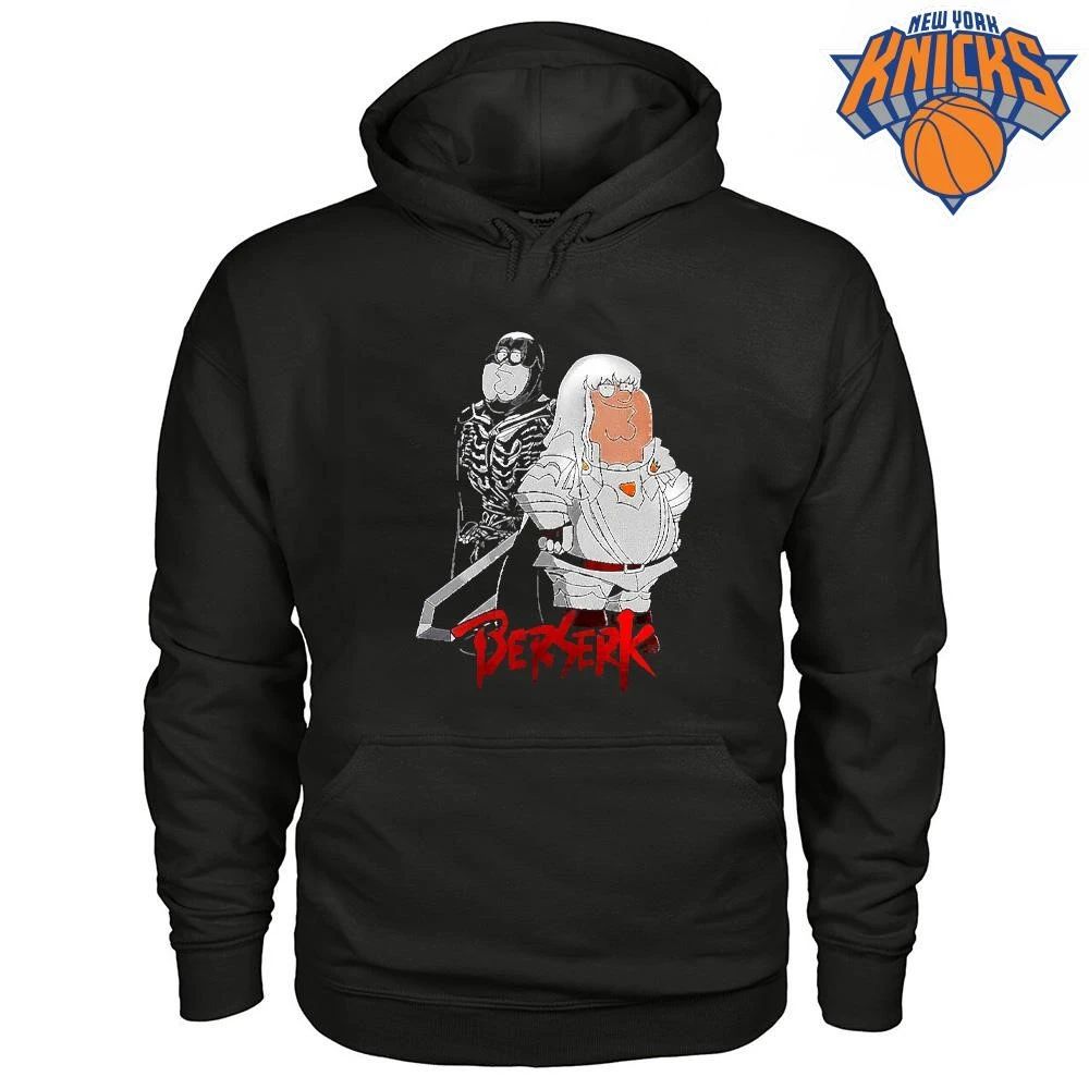 Peter Griffin as Griffith and Peter Griffin as Guts Berserk Family Guy Parody Shirt Unisex