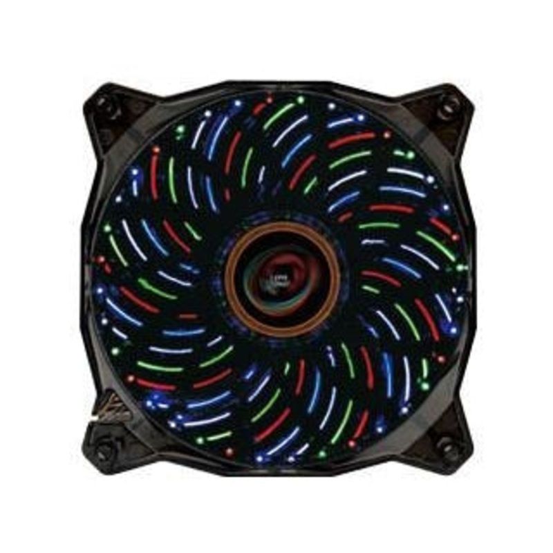 LEPA 120x120x25mm Casino 4 Color LED Fan with PWM Control LPVC1C12P
