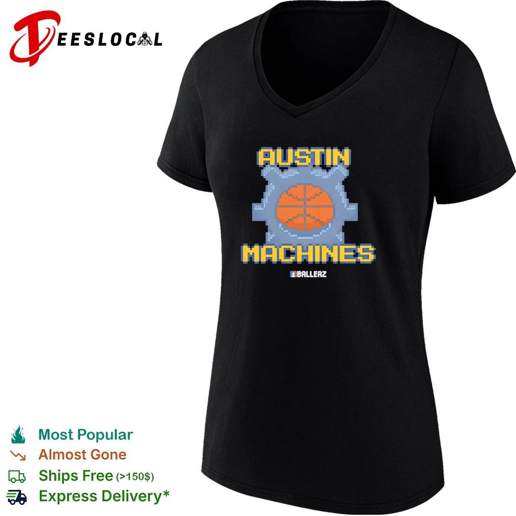 Austin Machines Ballerz basketball pixel art Unisex