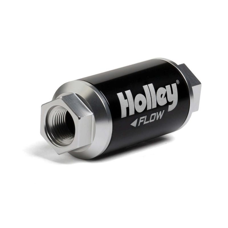 Holley 162-550 Billet HP Fuel Filter – 3/8NPT 10-Micron 100GPH