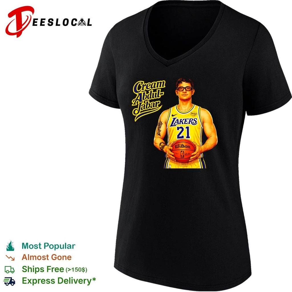 Cream Abdul-Jabar Los Angeles Lakers 21 Unisex