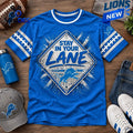Detroit Lions Logo Football Street Sign T-Shirt