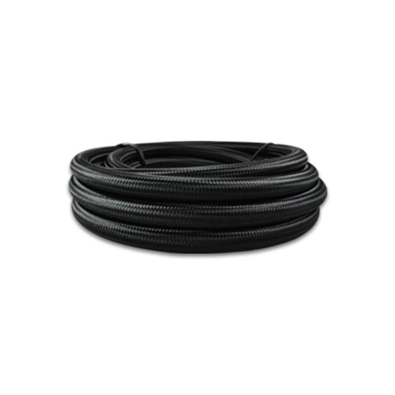 5ft Roll of Black Nylon Braided Flex Hose; AN Size: -16; Hose ID 0.89″
