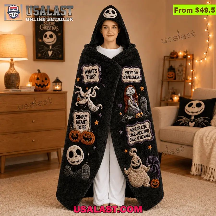 The Nightmare Before Christmas Halloween Limited Edition Hooded Blanket