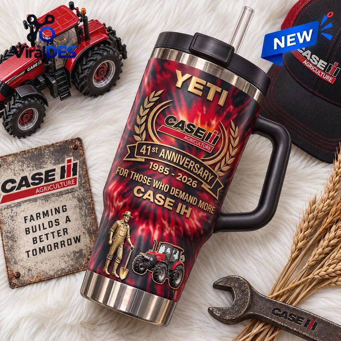 Case IH 41st Anniversary Stanley Tumbler