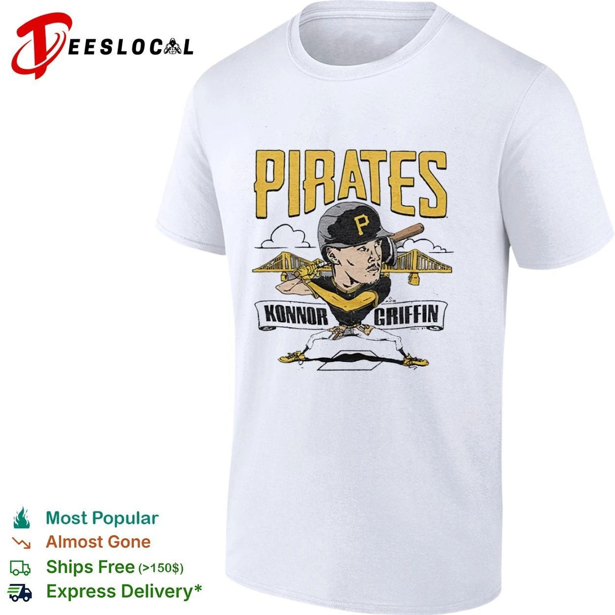Konnor Griffin Pittsburgh Pirates Caricature Unisex