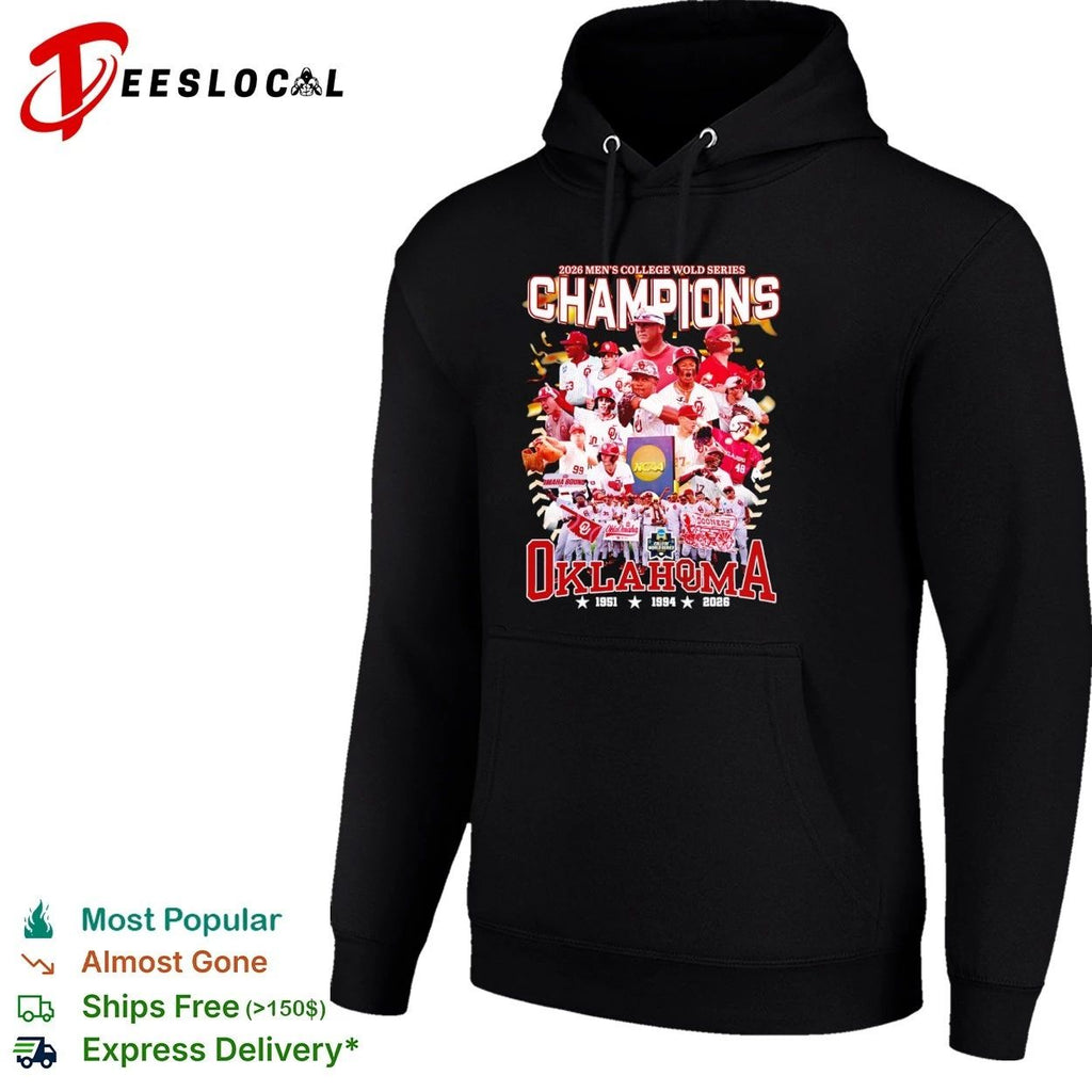 Oklahoma Sooners 2026 Men’s College World Series Champions shirt Unisex