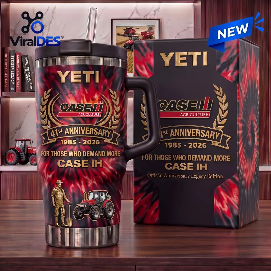 Case IH 41st Anniversary Stanley Tumbler