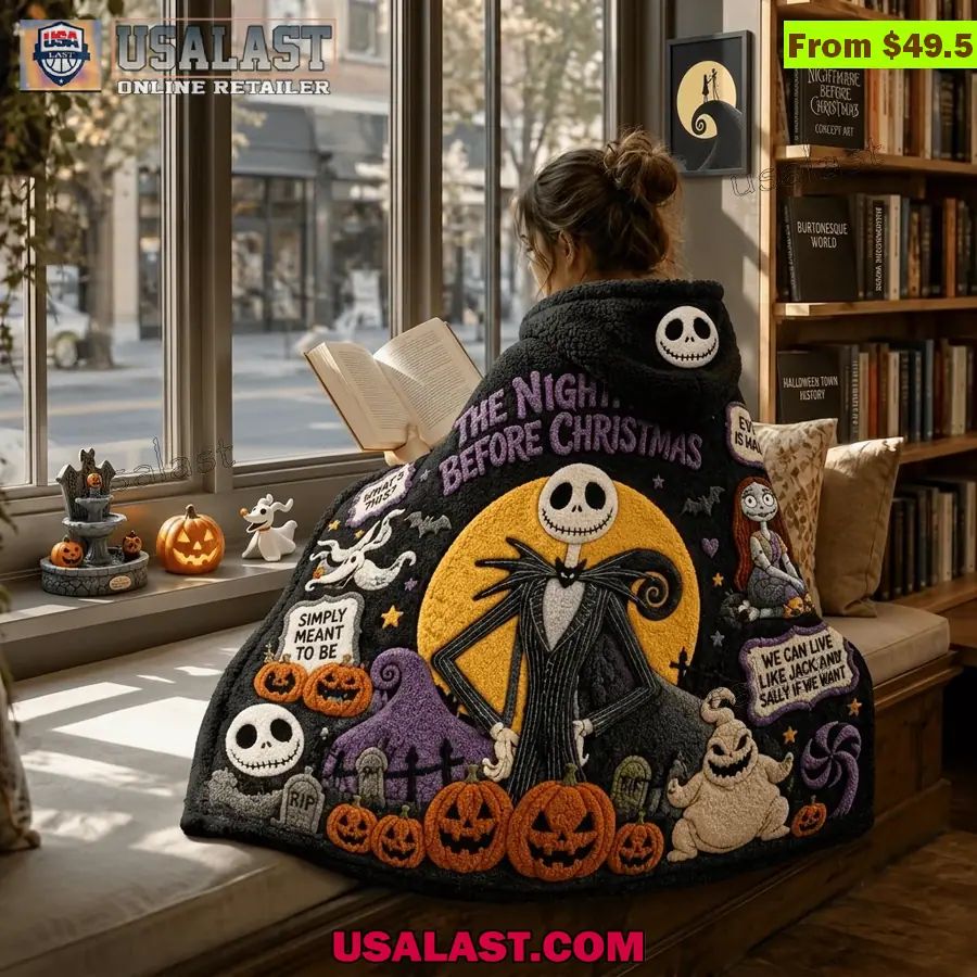 The Nightmare Before Christmas Halloween Limited Edition Hooded Blanket