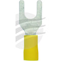 Jaylec Pack 10 Spade Terminal 6mm Insul Pvc Copper Sleeve Double Crimp TE3806BL