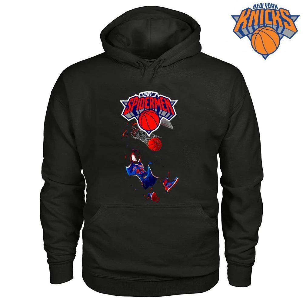 New York Spidermen Miles Morales Basketball Dunk Graphic Shirt Unisex