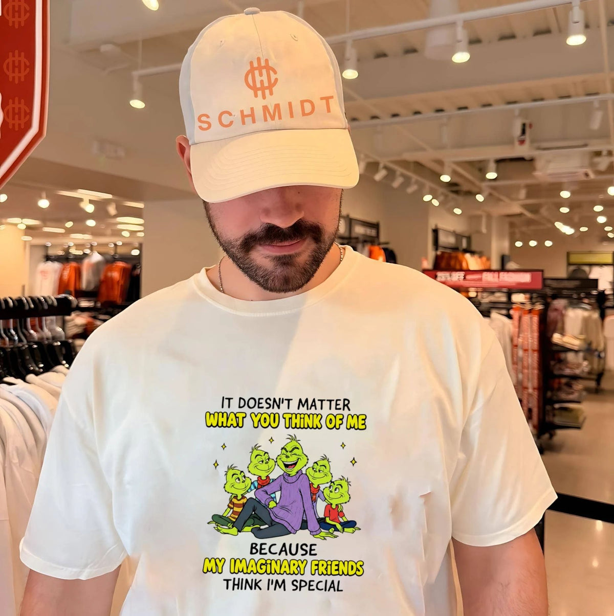 The Grinch It Doesn’t Matter What You Think of Me Imaginary Friends shirt Unisex