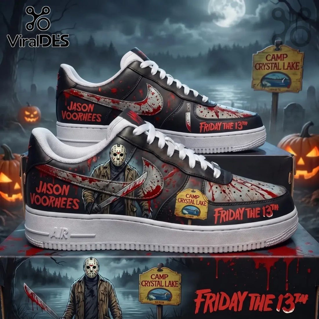 Jason Voorhees Friday The 13th Custom Air Force 1 Sneakers