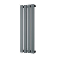 Typhoon – Anthracite Designer Radiator H800mm x W272mm Single Panel – Feet Included