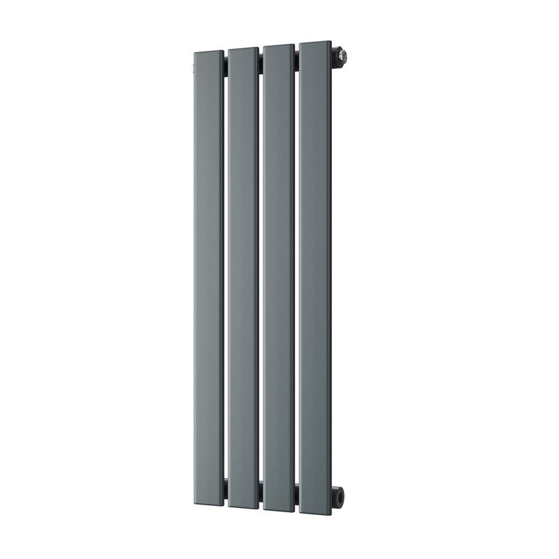 Typhoon – Anthracite Designer Radiator H800mm x W272mm Single Panel – Feet Included