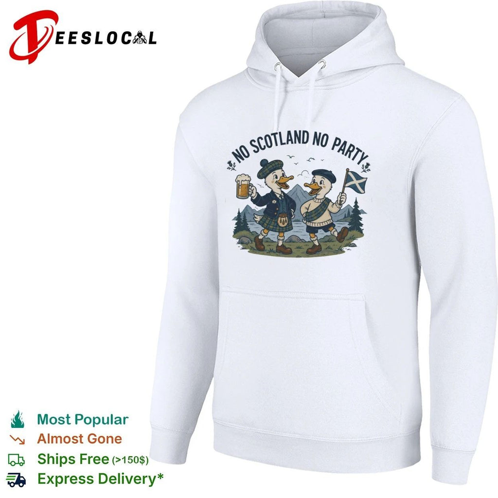 No Scotland No Party Funny Duck Scottish Pride Unisex