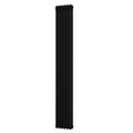 Alpha – Black Vertical Column Radiator H1800mm x W287mm 3 Column – Feet Included