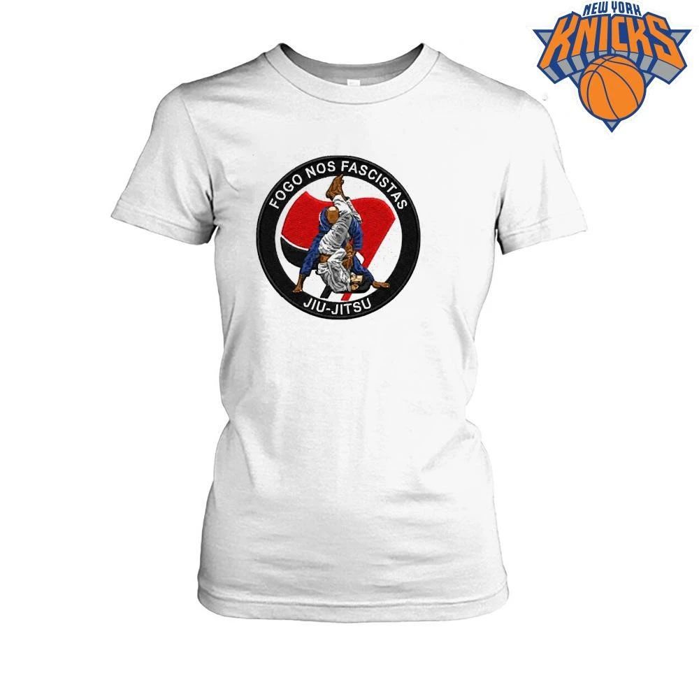 Fogo Nos Fascistas Jiu Jitsu Anti Fascist BJJ Martial Arts Shirt Unisex