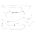 1968-69 Mercury Cyclone Manual Drum Brake Line Kit 9pc, OE Steel