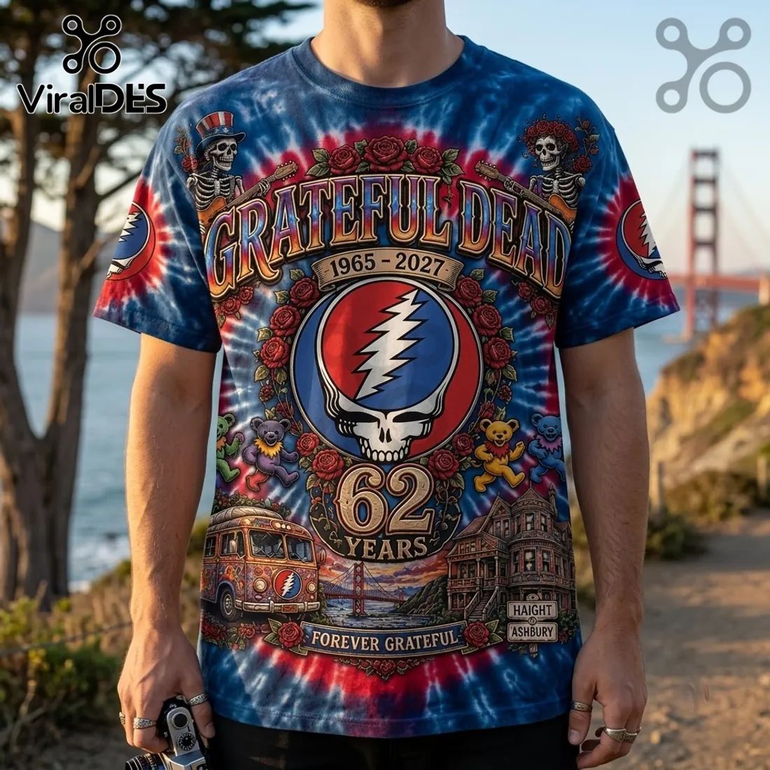 Grateful Dead Haight Ashbury 1965-2027 Anniversary Shirt