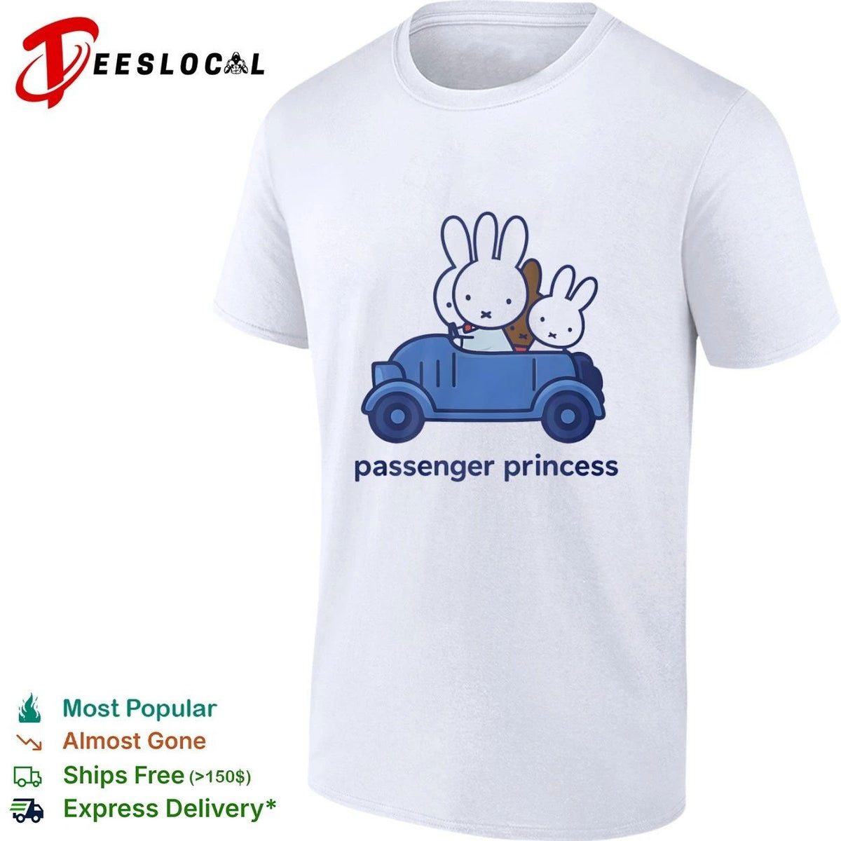 Miffy Passenger Princess Bunny Cute Rabbit Unisex