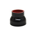Vibrant 4 Ply Reinforced Silicone Transition Connector – 3.5in I.D. x 4.5in I.D. x 3in long (BLACK)