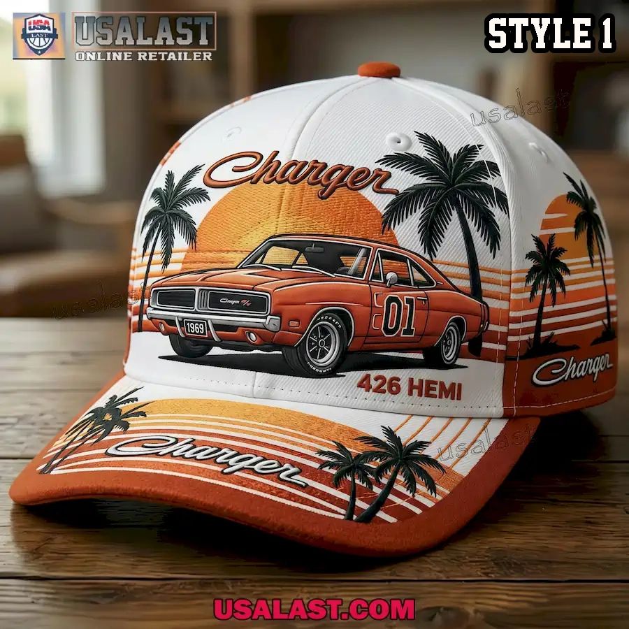 1969 Dodge Charger 426 HEMI Retro Muscle Car Baseball Cap