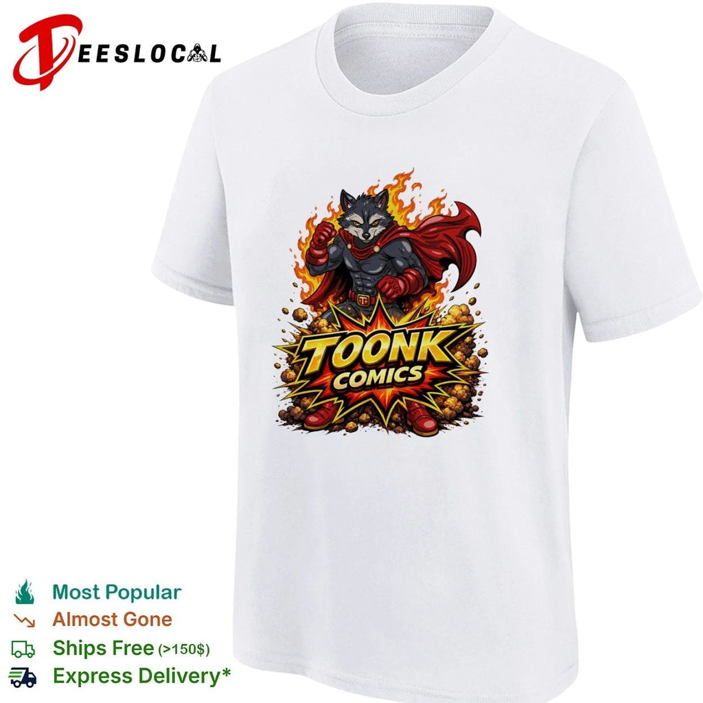 Toonk Comics Superhero Raccoon cartoon Unisex