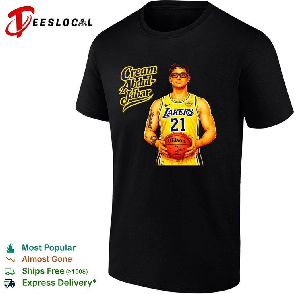 Cream Abdul-Jabar Los Angeles Lakers 21 Unisex