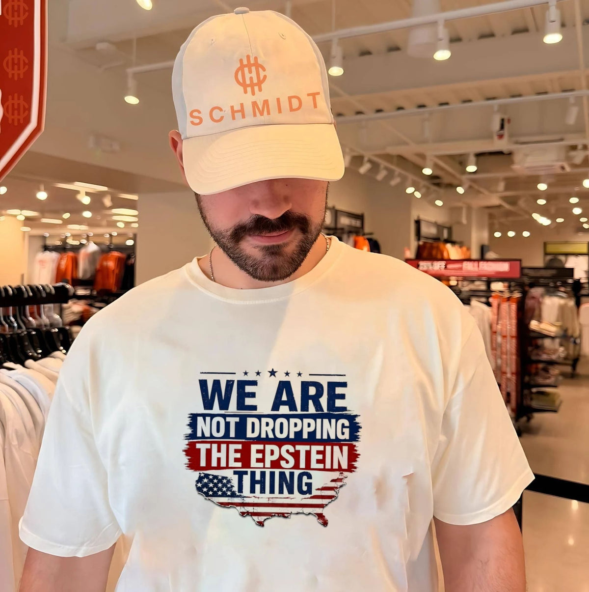 We are not dropping the Epstein thing American flag shirt Unisex