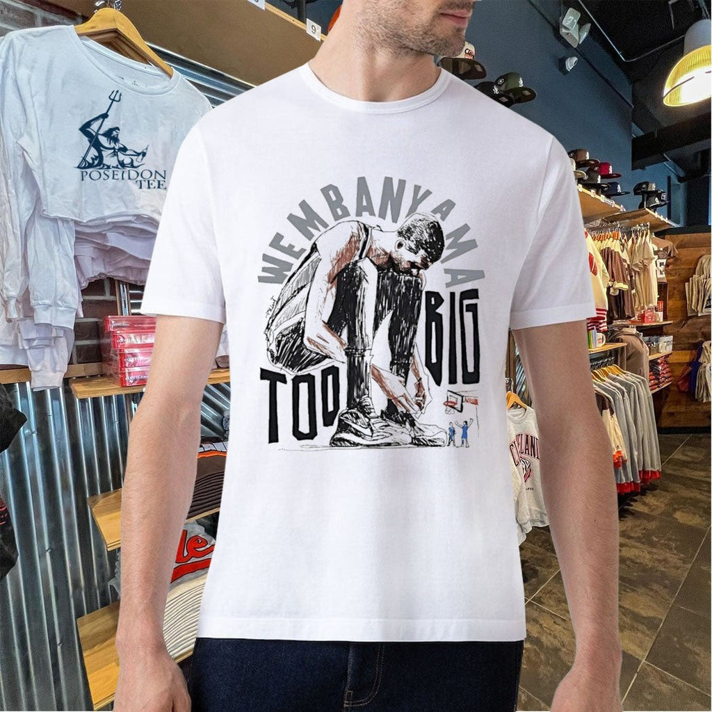 Victor Wembanyama San Antonio Spurs Basketball Too Big Art Cartoon Unisex