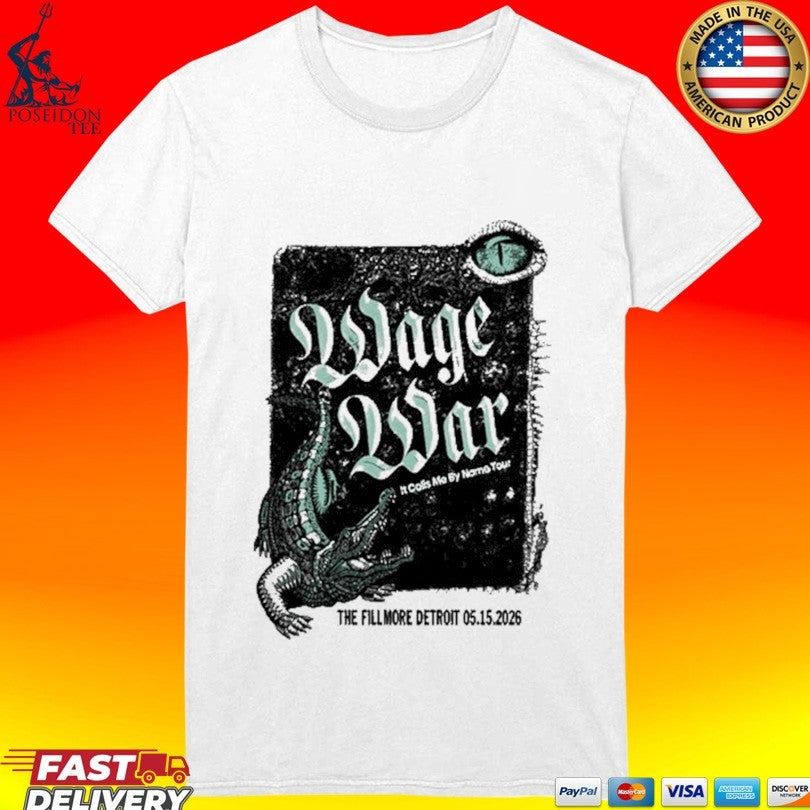 Wage War 05.15.2026 Detroit Michigan Unisex