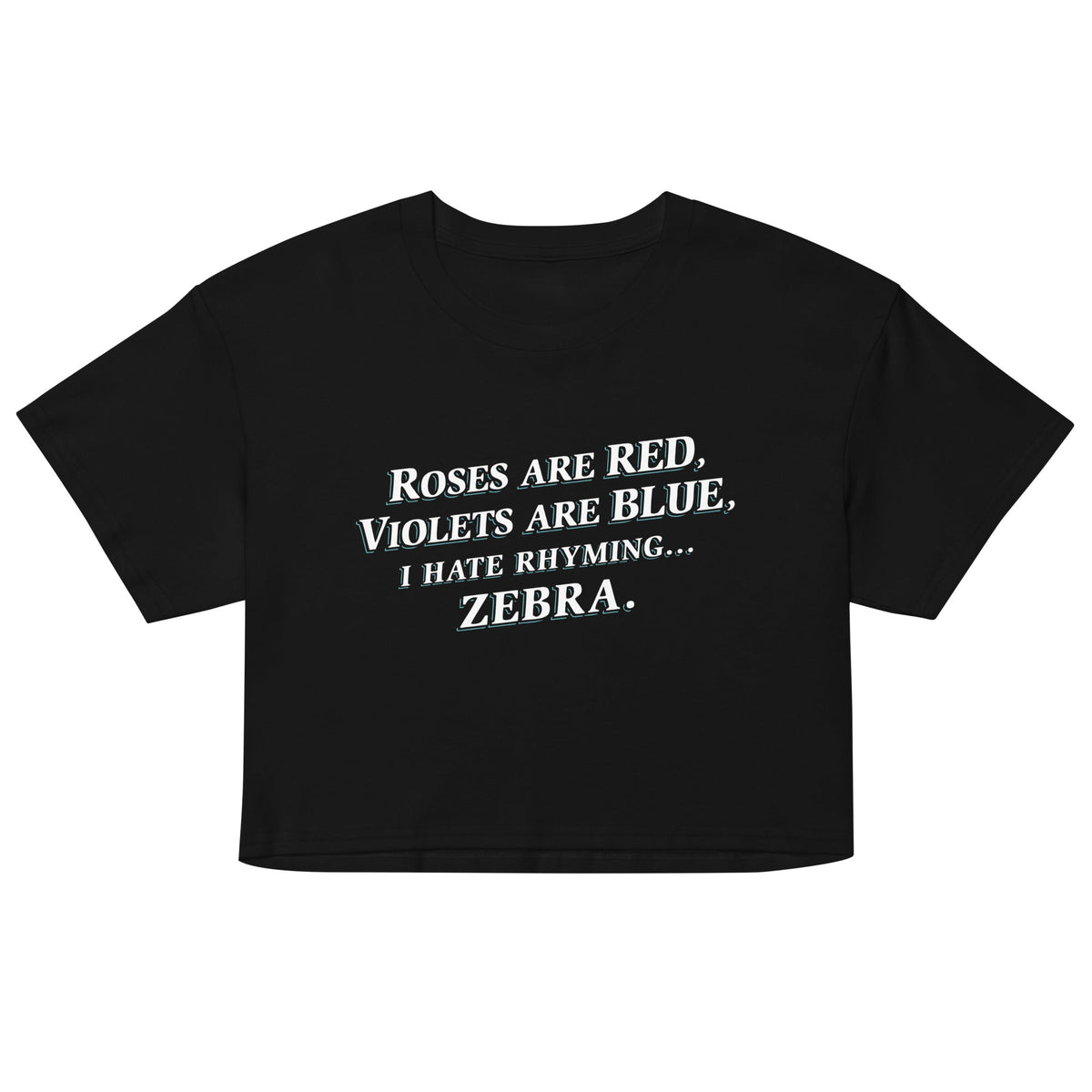 I Hate Rhyming Women's Crop Tee