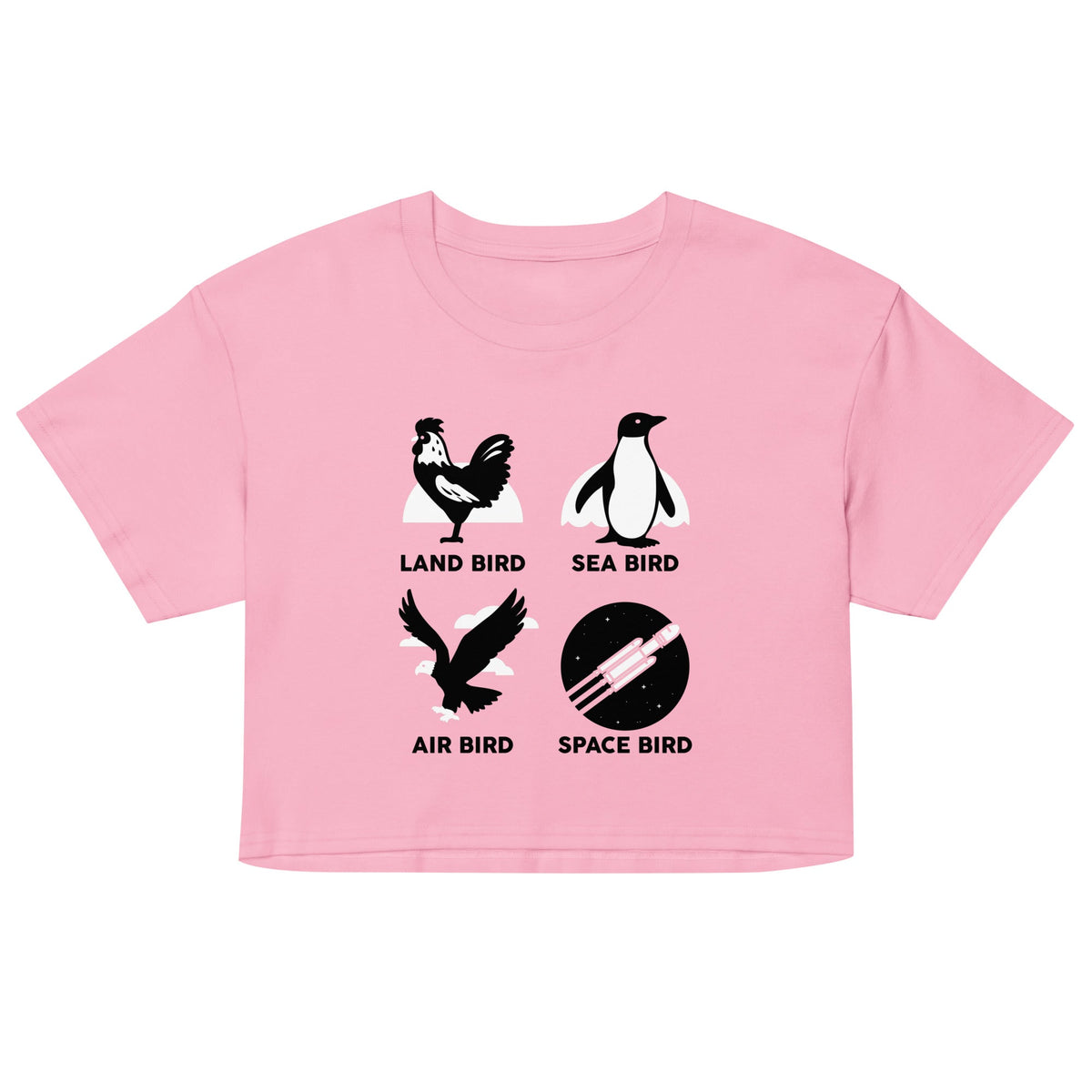 Types Of Birds Women's Crop Tee