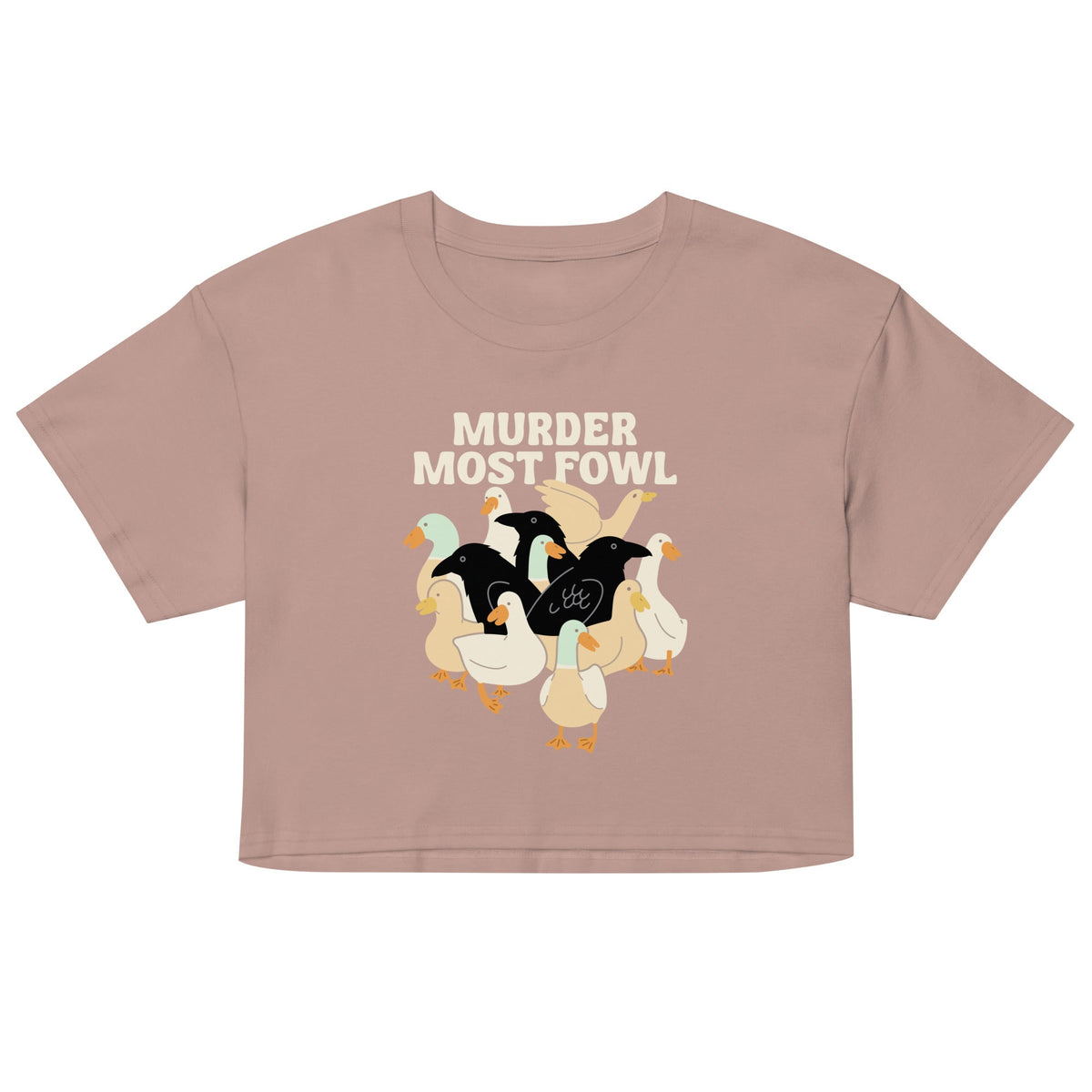 Murder Most Fowl Women's Crop Tee